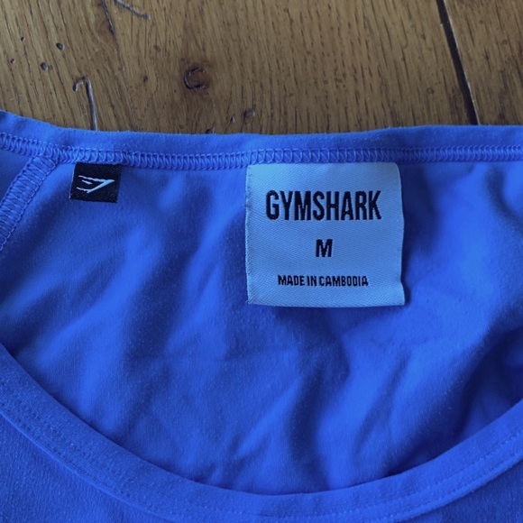 Gymshark x Whitney Simmons Long Sleeve Crop Top Intense Beautiful Blue Medium - Picture 13 of 14